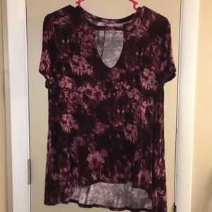 Burgundy tie-dye tshirt🐙